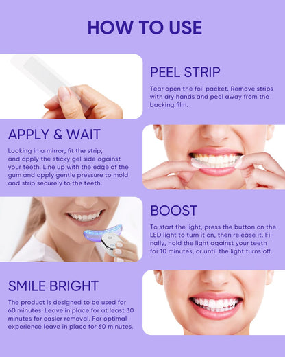 10 Pcs MySmile Teeth Whitening Strips Kit