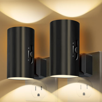 2 Pack LED Night Lights with Dusk to Dawn Sensor