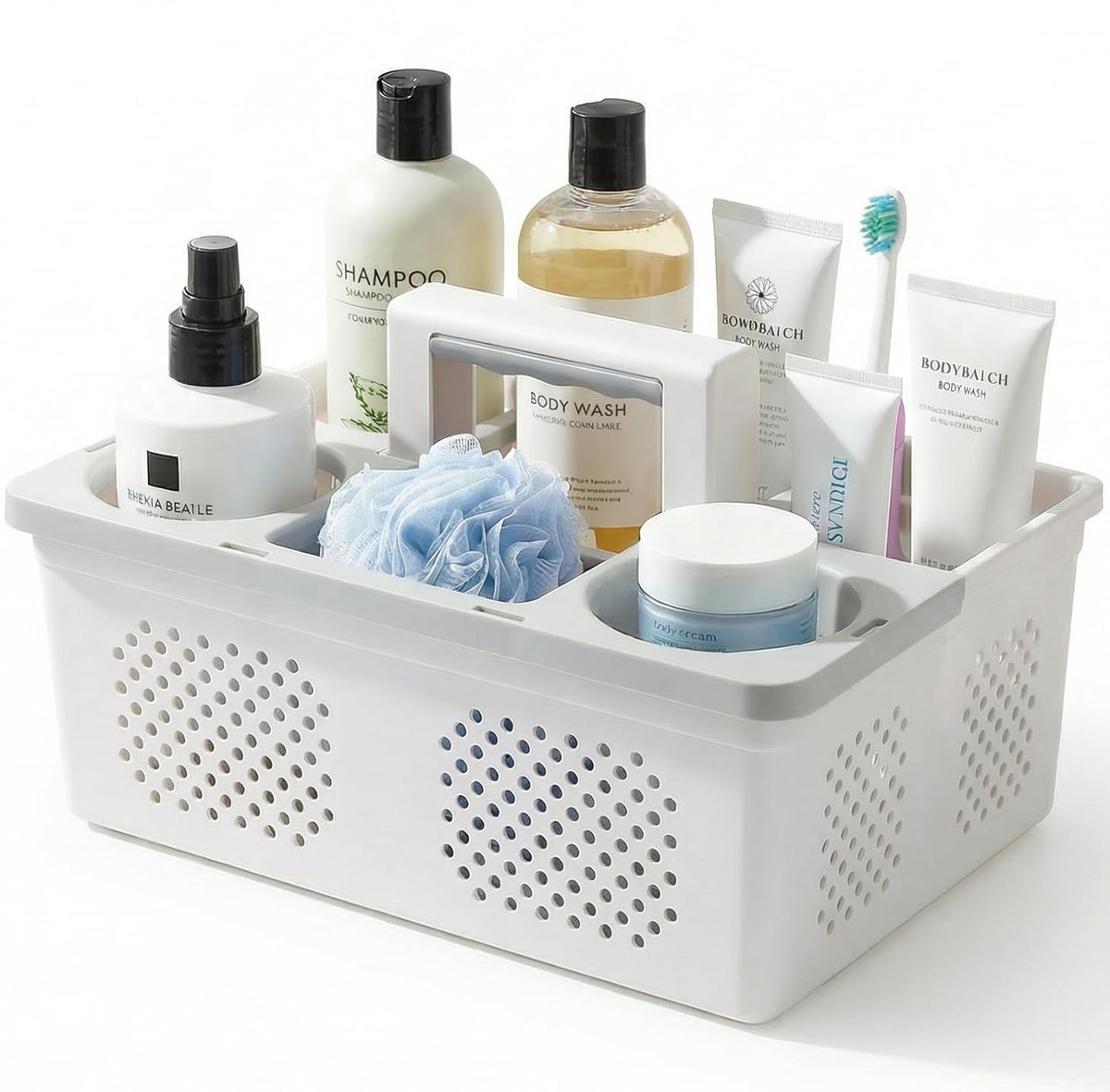 Adjustable Compartment Portable Shower Caddy Organizer