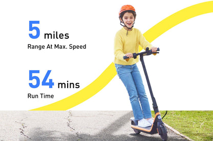 Segway Ninebot eKickScooter C2 w/6.8 mi Max operating Range & 9.9 mph Max Speed, Kids Electric Scooter for Teens Ages 6-12, includes Three Riding Modes - Black, UL-2272 Certified