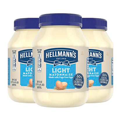 UPDATE: Alive Again! Hellmann's Light Mayonnaise Light Mayo 3 Count For a Creamy Condiment for Sandwiches and Simple Meals 60% Less Fat and Calories than Regular Mayonnaise 30 oz