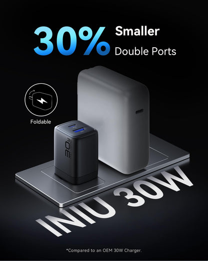 2 Pack INIU 30W USB C Fast Charger