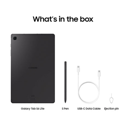 SAMSUNG Galaxy Tab S6 Lite 10.4" 64GB WiFi Android Tablet, S Pen Included, Gaming Ready, Long Battery Life, Slim Metal Design, Expandable Storage, US Version, Oxford Gray, Amazon Exclusive