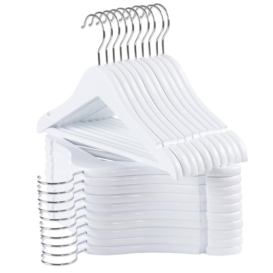 Kids Hangers 20-Pack with 360° Swivel Hooks
