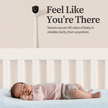 Owlet Cam Video Baby Monitor - Smart Baby Monitor with Camera and Audio - Stream 1080p HD Video with Night Vision, 4X Zoom, Wide Angle View, with Sound and Motion Notifications