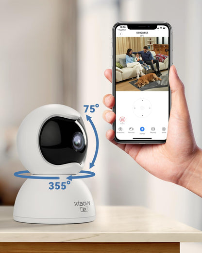 2K PTZ Indoor Baby and Pet Camera