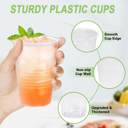 200 Pack Disposable Plastic Drinking Cups