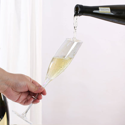 DORELINA Set of 2 Modern Champagne Flutes