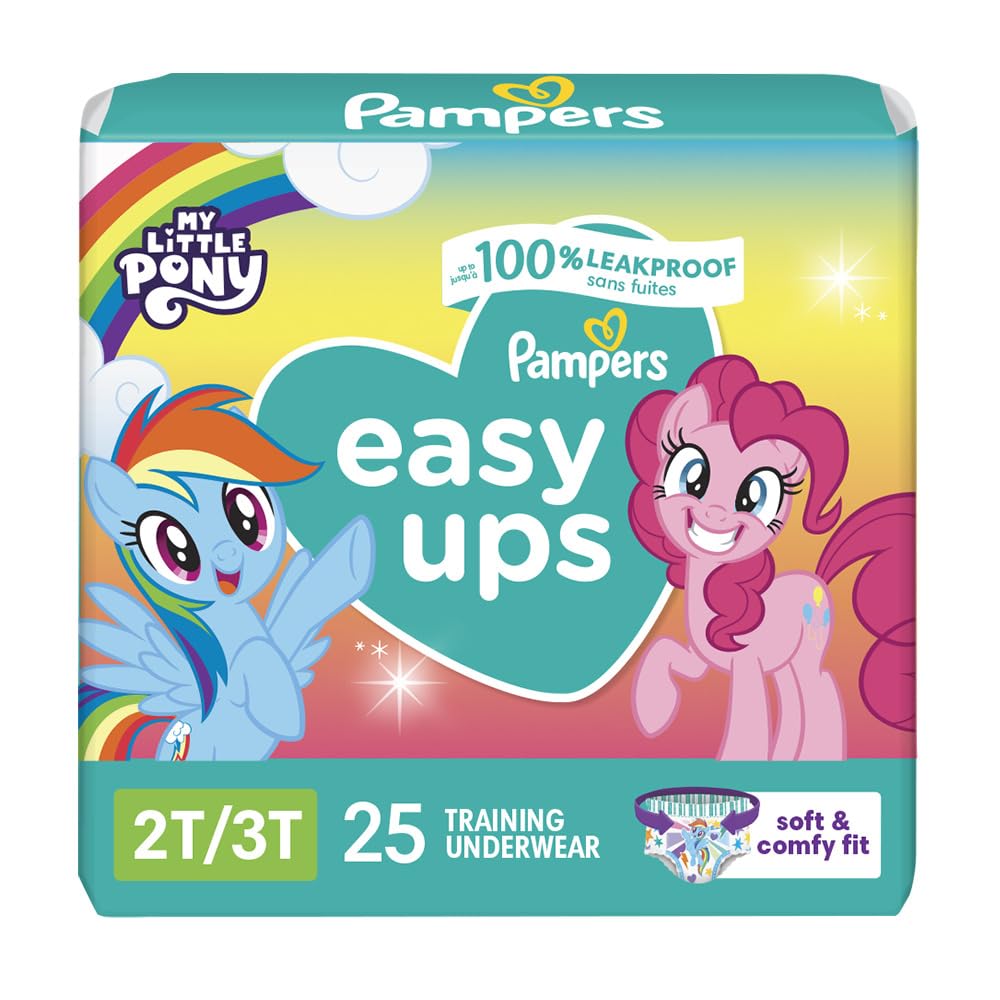 Pampers Easy Ups Training Pants 2T-3T, 25 Count