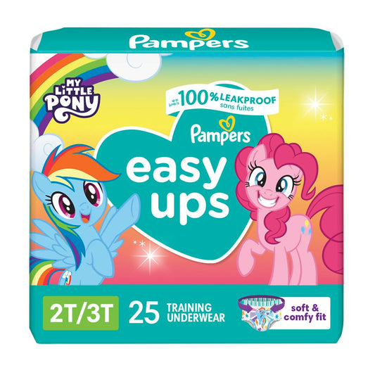 Pampers Easy Ups Training Pants 2T-3T, 25 Count