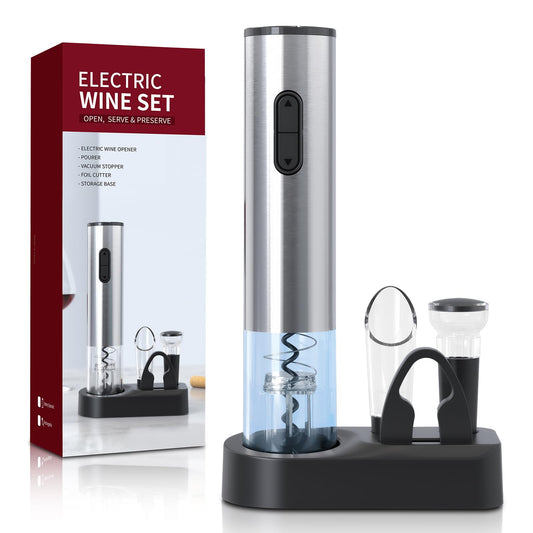 5-in-1 Electric Wine Opener Set with Accessories