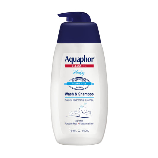 Aquaphor Tear-Free Baby Wash and Shampoo 16.9 oz