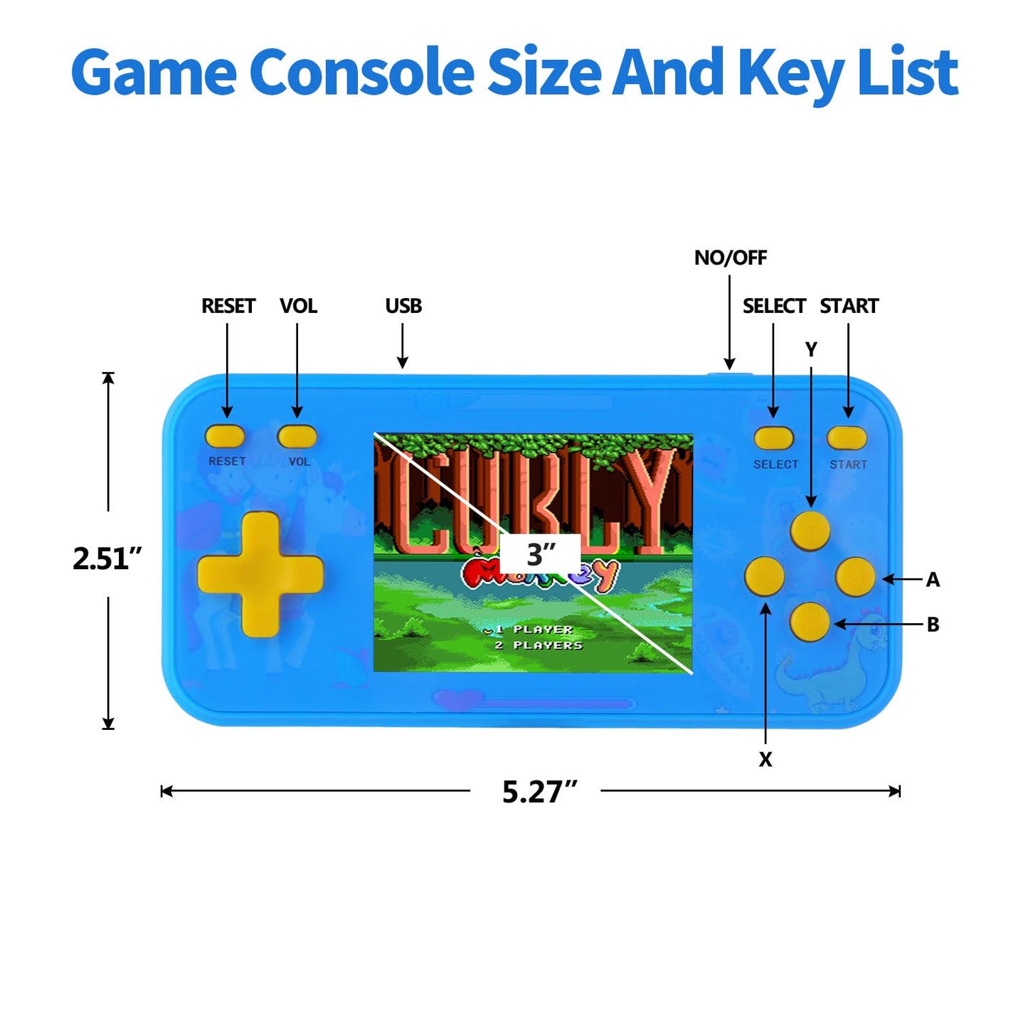 Handheld Game Console 240 Retro Games Portable