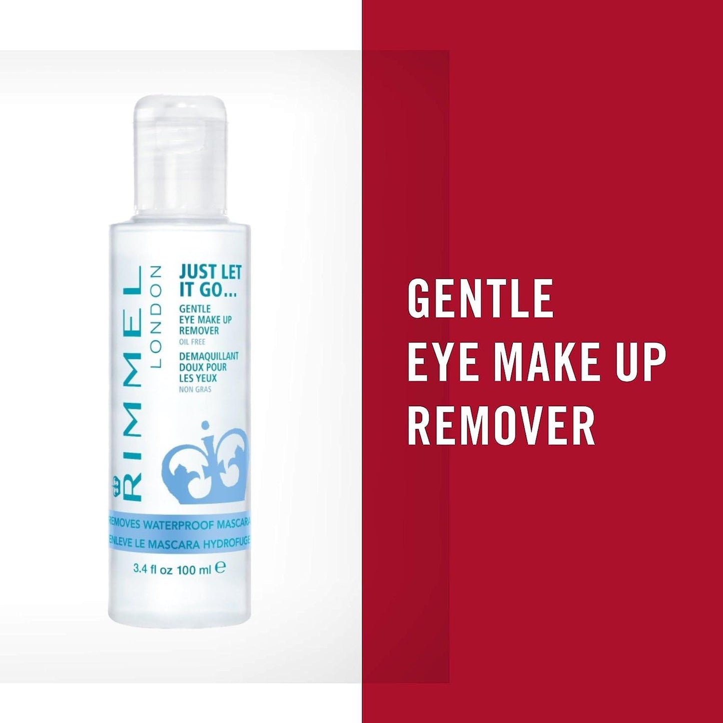 Rimmel Eye Makeup Remover, 3.4 Fl Oz, 2 Count