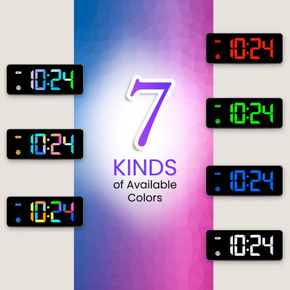 Alarm Clock with Snooze & Dimmable Backlight