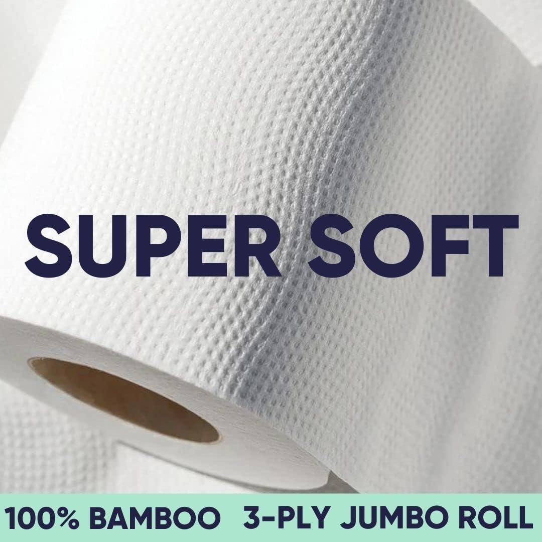 Bamboo Toilet Paper - 24 Rolls, 3-Ply