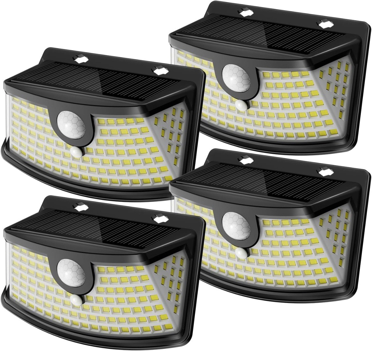 4-Pack 120 LED Solar Motion Sensor Lights
