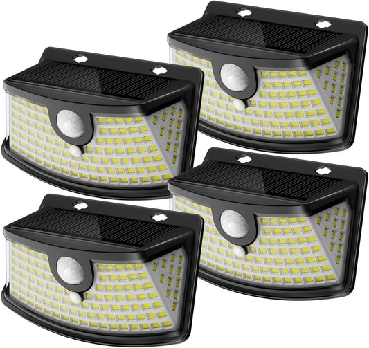 4-Pack 120 LED Solar Motion Sensor Lights