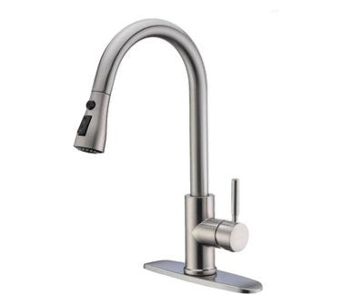 High Arc Single Handle Pull Out Kitchen Faucet