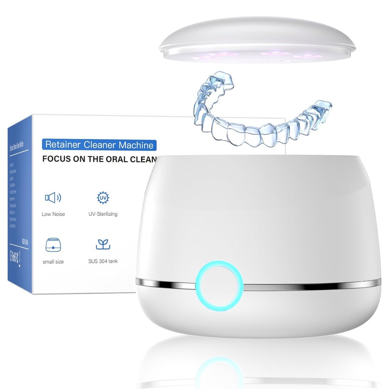 Rechargeable Ultrasonic Denture and Retainer Cleaner Machine
