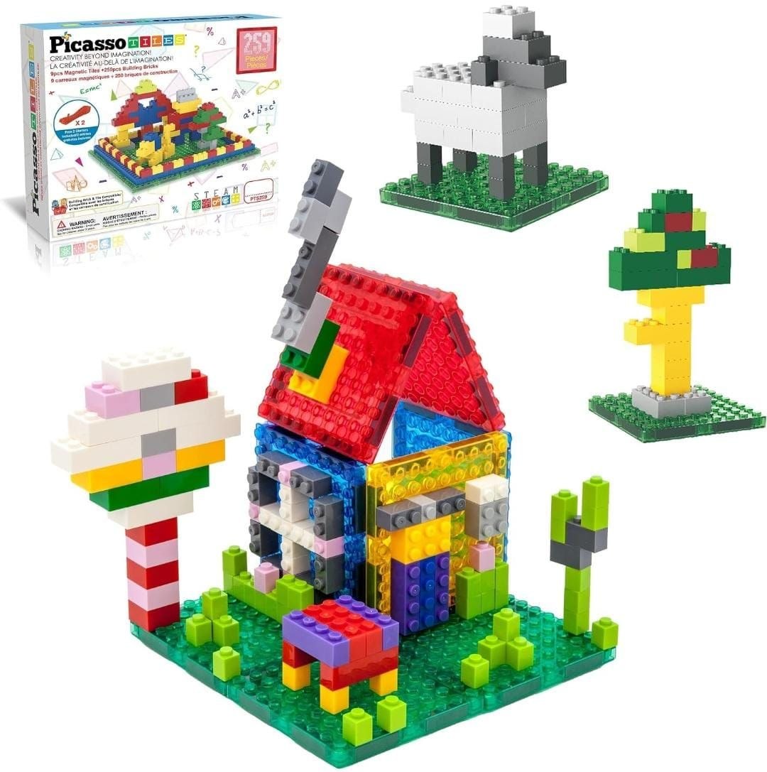 259 Piece PicassoTiles Magnetic Brick Building Set