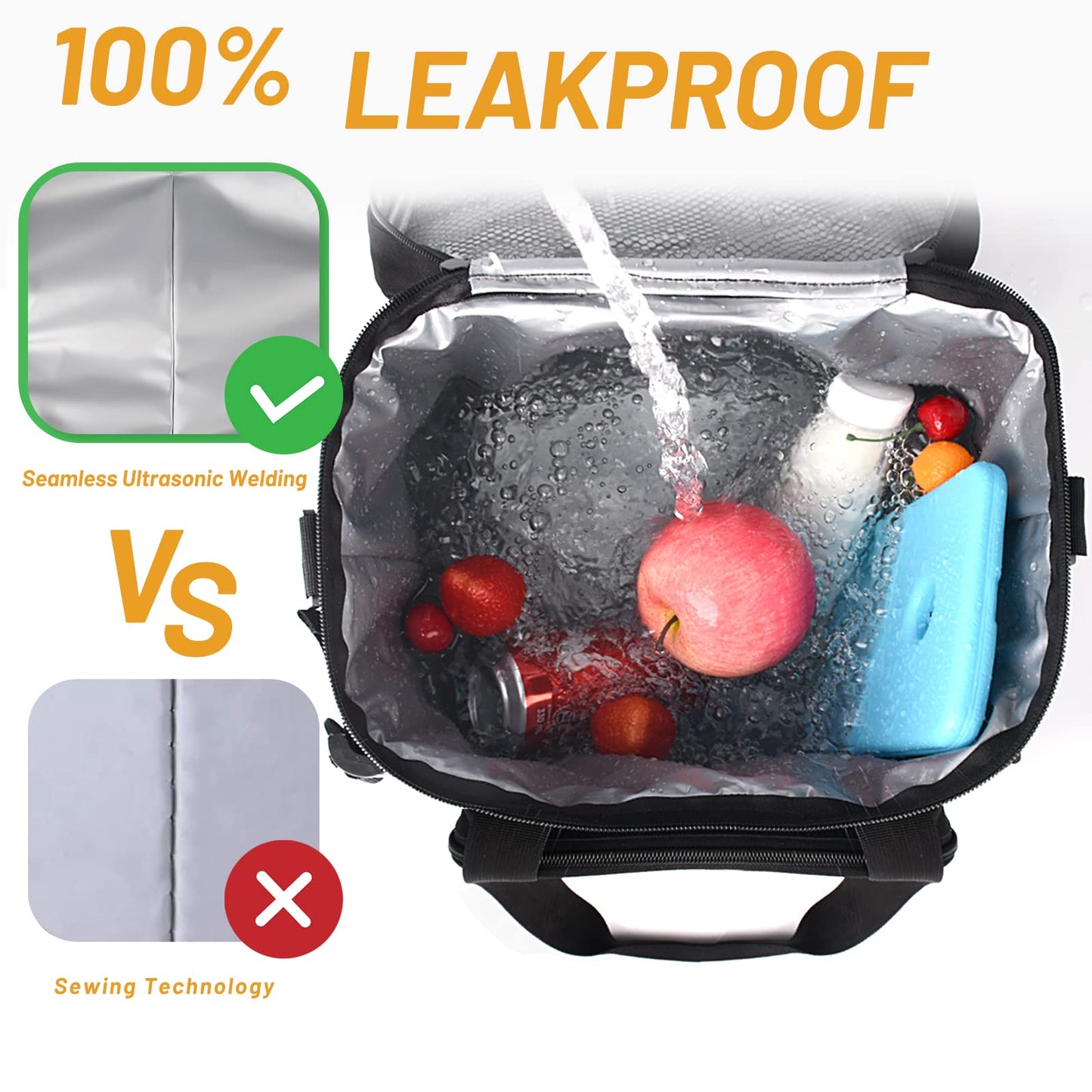 12 Can Insulated Lunch Bag for Work & Picnic
