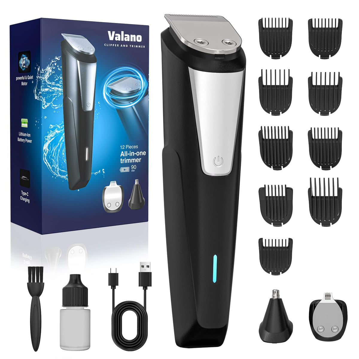 Cordless Rechargeable Beard Trimmer and Hair Clipper