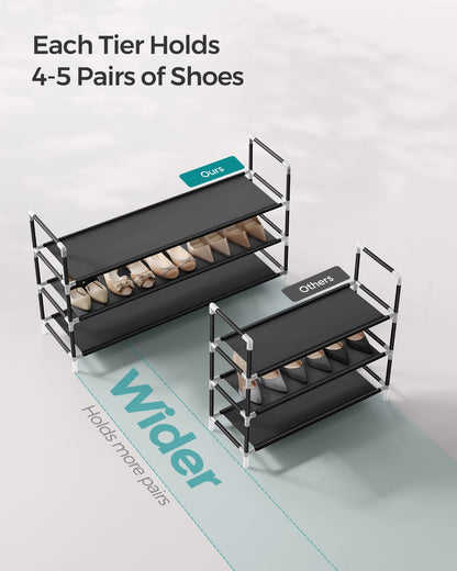 3-Tier Shoe Rack for Hallway Storage