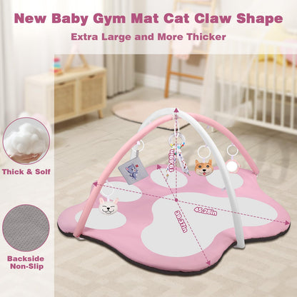 Baby Gym Activity Play Mat with 5 Toys