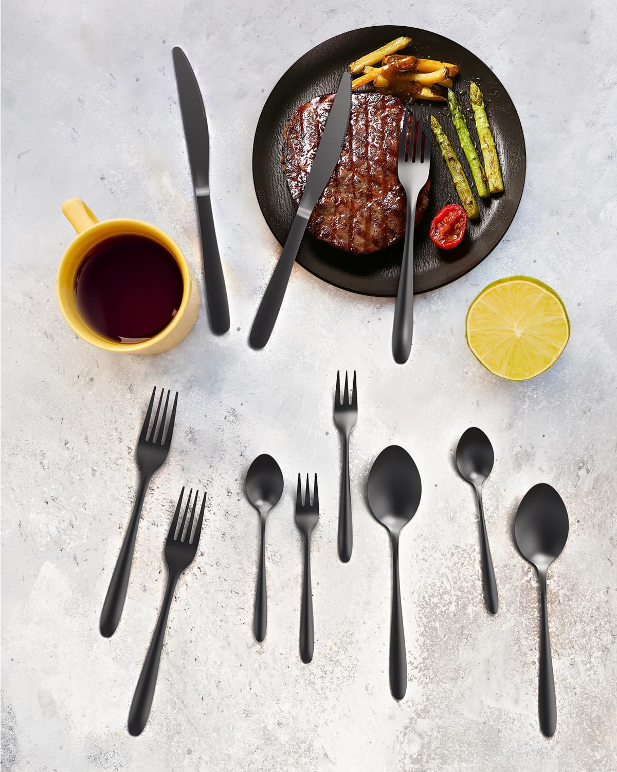 32-Piece Knife Set with Block and Sharpener