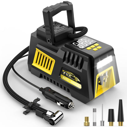 FBK Portable Digital Tire Inflator with LED Light
