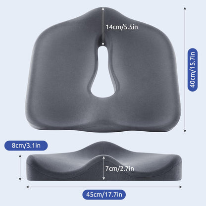 Ergonomic Memory Foam Seat Cushion for Comfort