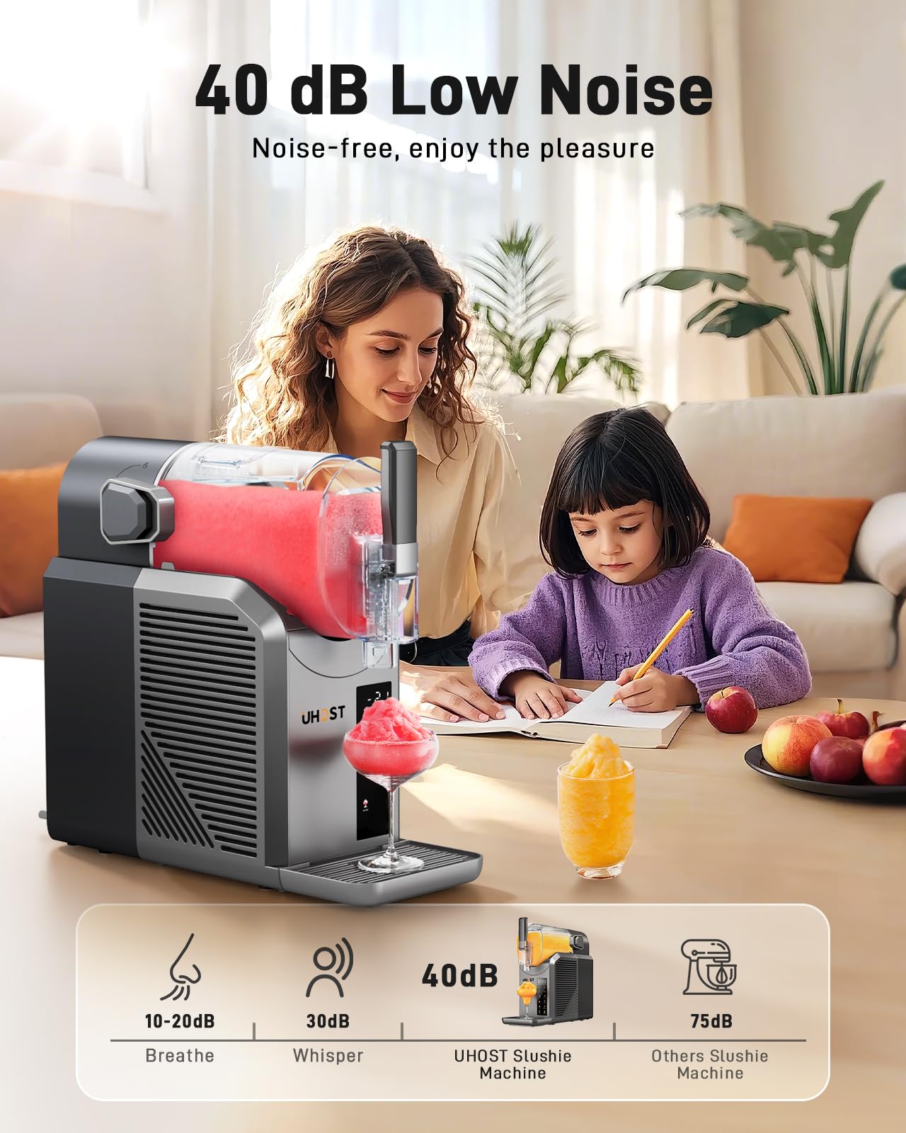 72 Oz UHOST Slushie Machine for Home Parties