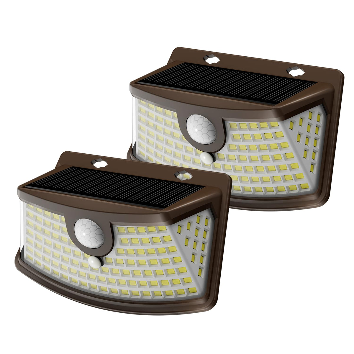 2 Pack Solar Motion Sensor Outdoor Wall Lights