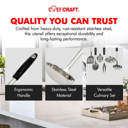 Chef Craft 13-Inch Stainless Steel Ladle