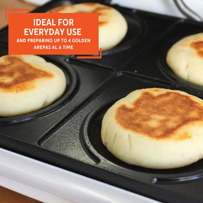 Imusa 4-Slot Electric Arepa Maker, Nonstick