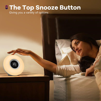 Sunrise Alarm Clock with Wake Light & Sounds