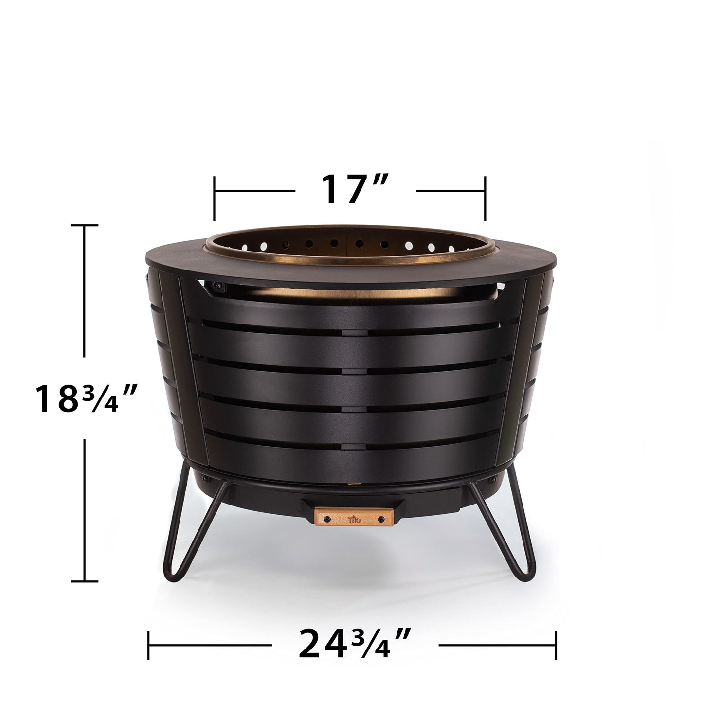 TIKI 25-Inch Smokeless Fire Pit for Outdoors