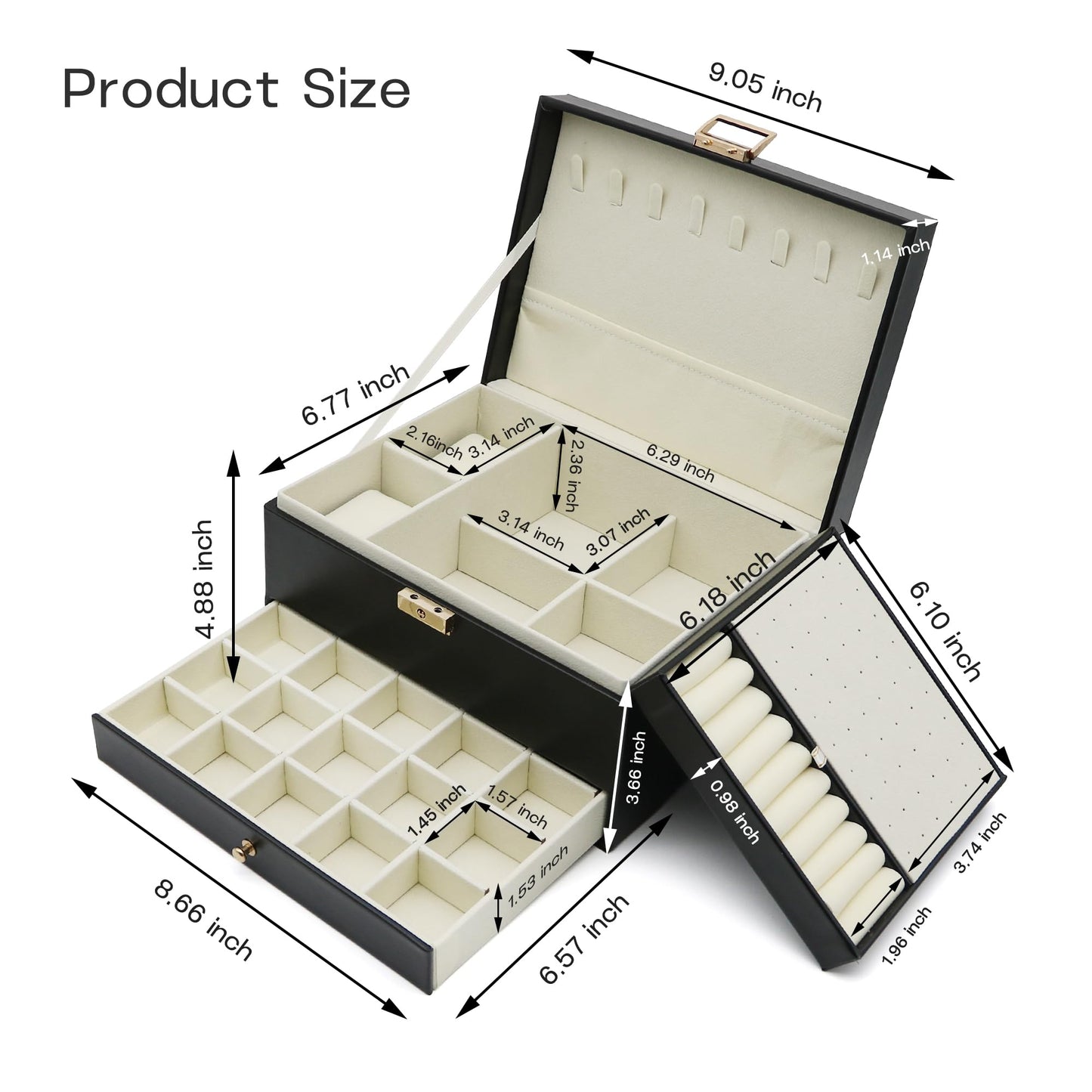 Jewelry Organizer Travel Case for Women Girls