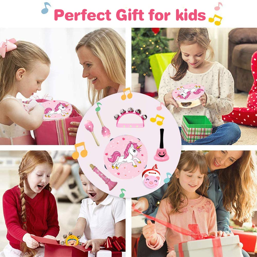 12pcs Kids Wooden Percussion Instrument Set