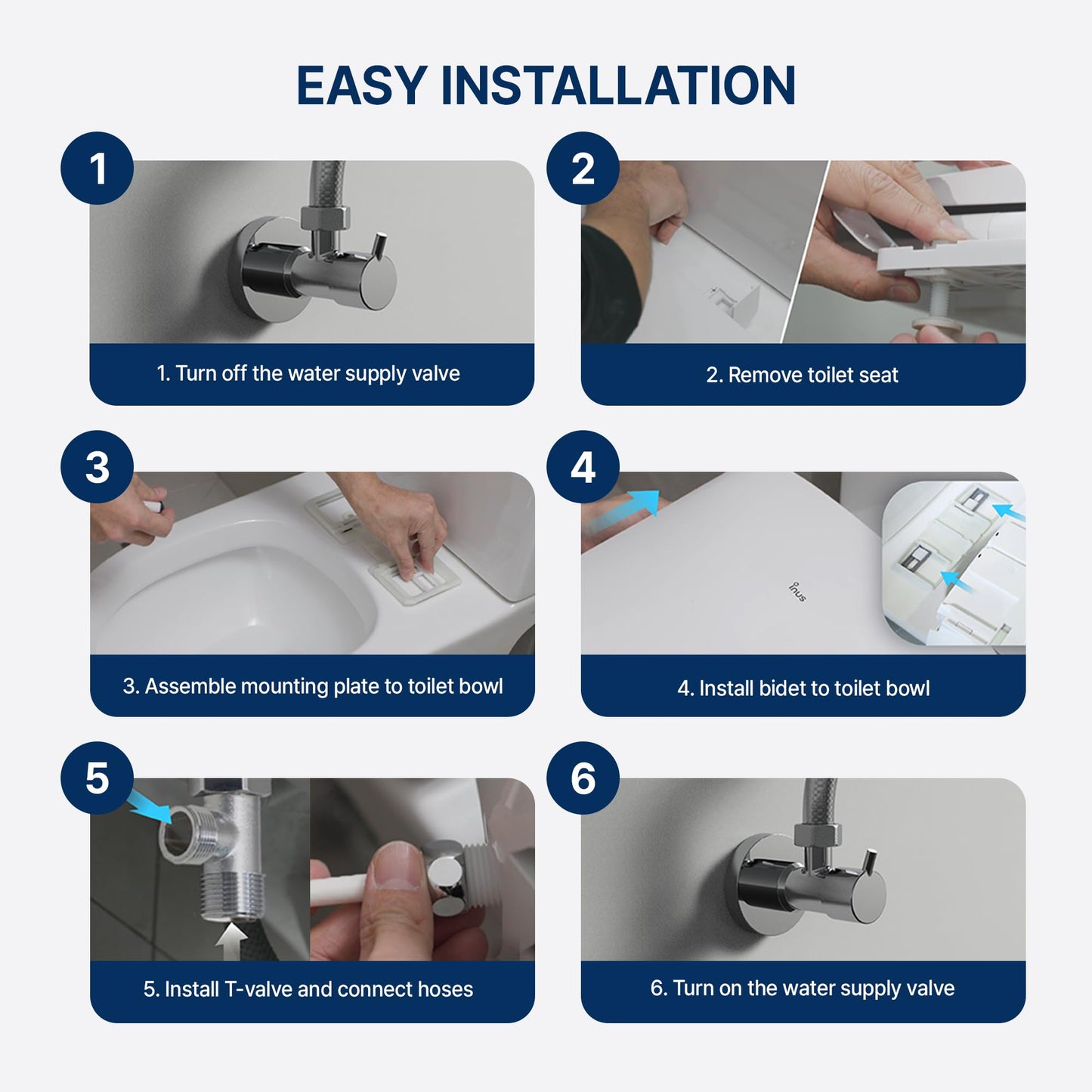 Electric Heated Bidet Toilet Seat with Smart Features