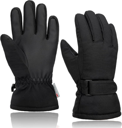 Arcweg Kids Winter Gloves, Snow & Ski Gloves for Boys Girls Waterproof Winter Warm Gloves for Children Cold Weather Outdoor Skating Cycling