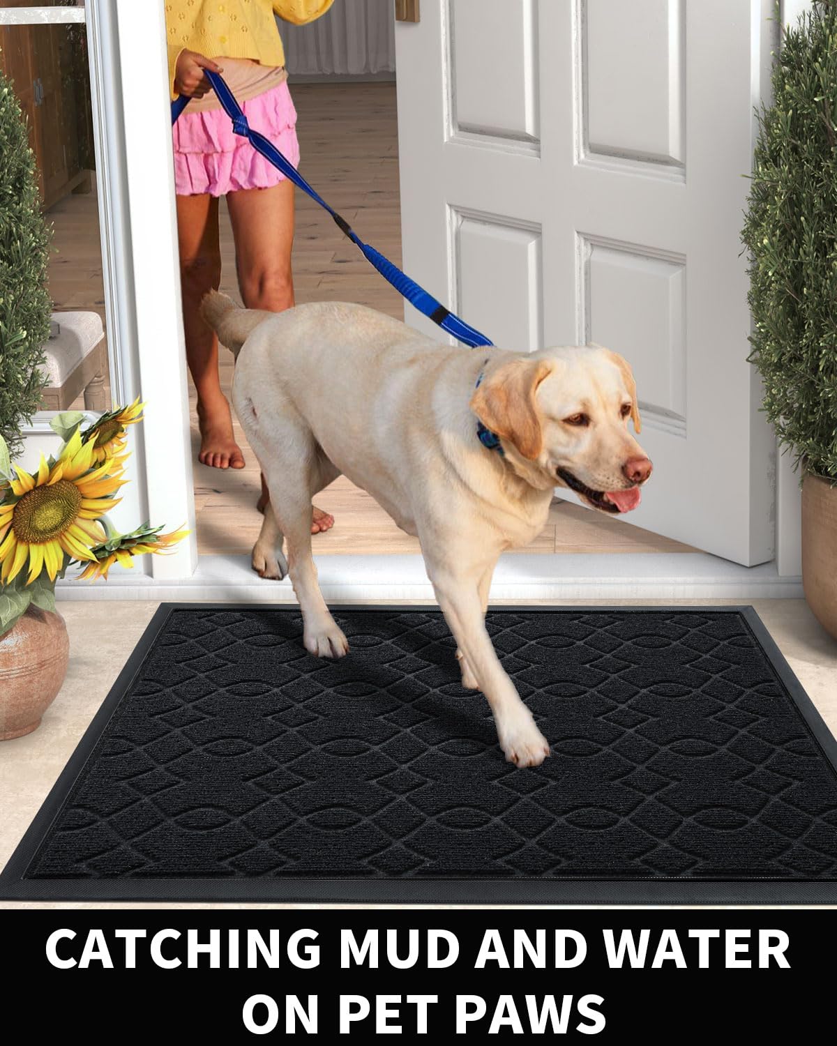Yimobra Waterproof Non-Slip Outdoor Door Mat