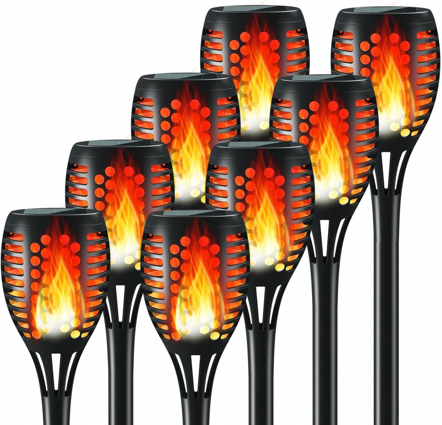 Outdoor Solar Torch Lights - Flickering Flame Design