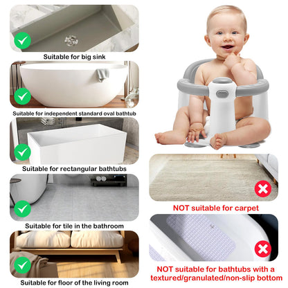 Baby Bath Seat with Suction Cups by TOSGN