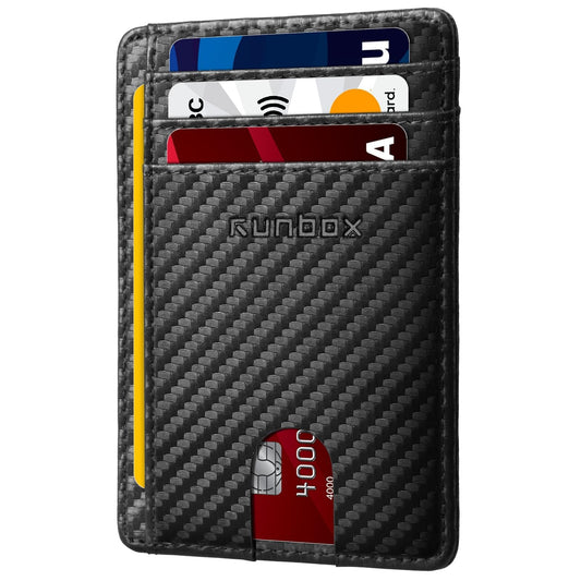 RUNBOX RFID Blocking Minimalist Leather Wallet