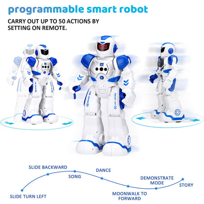 KingsDragon Robots Toy for Kids, RC Gesture Sensing Toy, Interactive Walking Singing Dancing Robot Birthday Presents for Boys Girls Age 6 7 8 9 Years Old