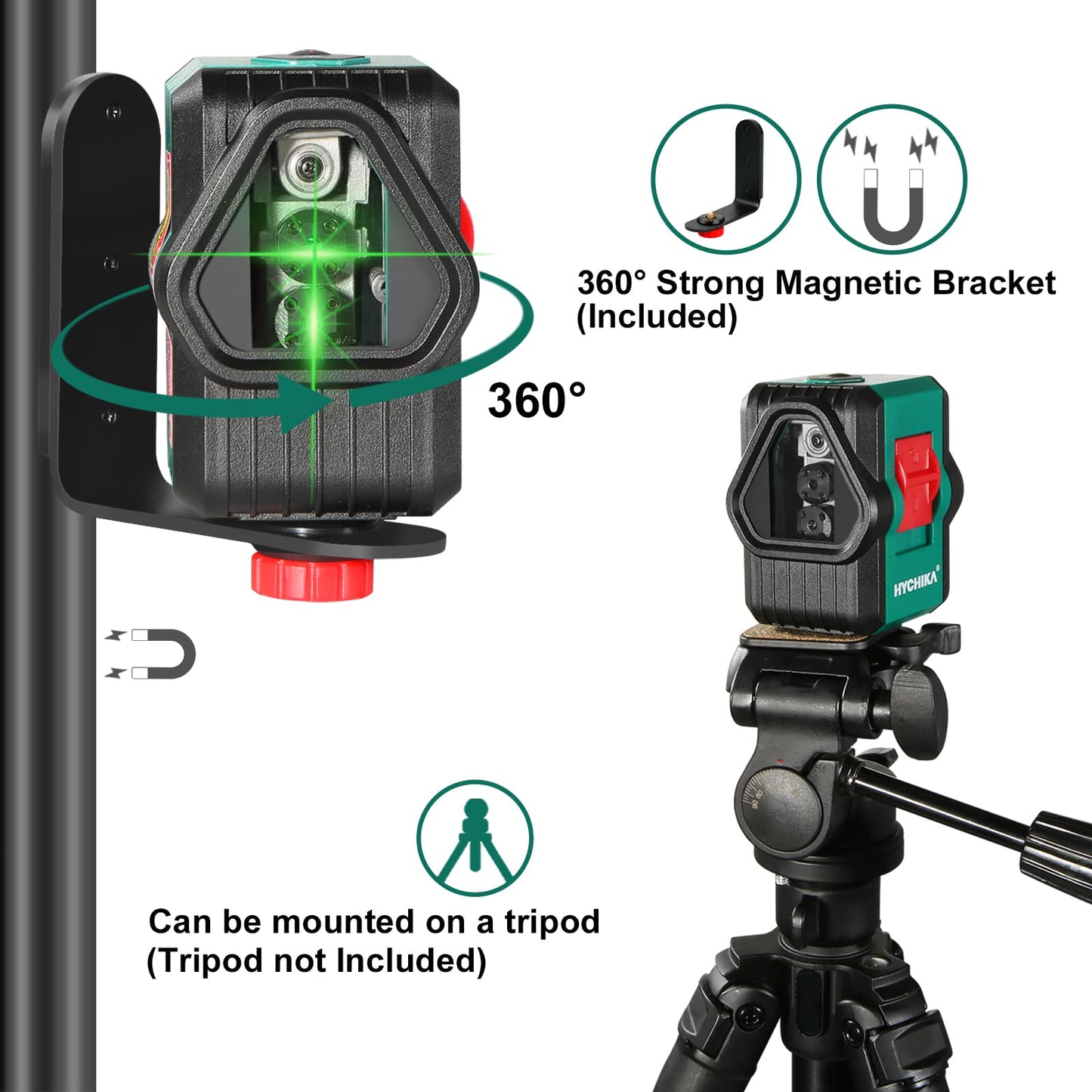 100Ft Self-Leveling Laser Level by HYCHIKA