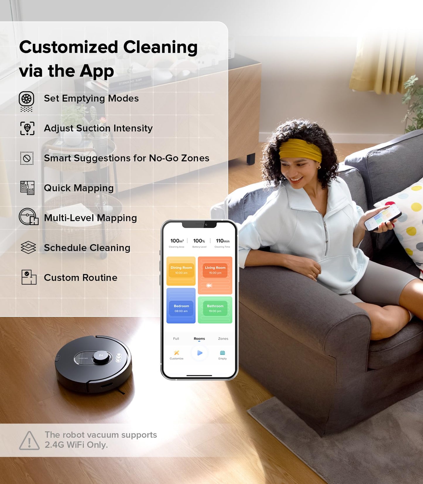 roborock Q5 Max+ Robot Vacuum with Self-Empty Dock