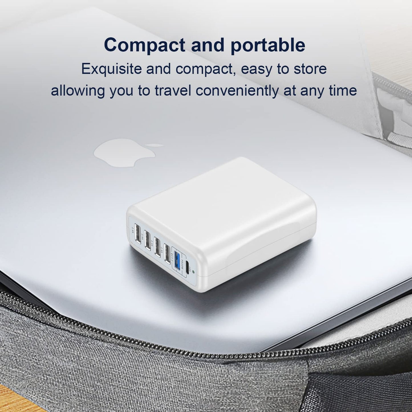 6-Port USB C Fast Charging Station 100W